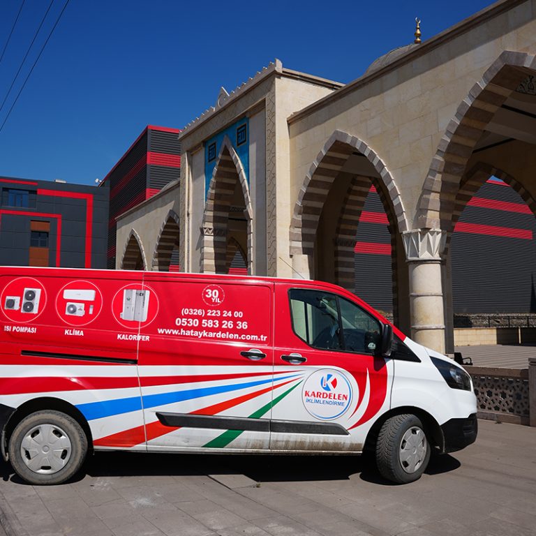Kardelen İklimlendirme servis aracı proje sahasında
